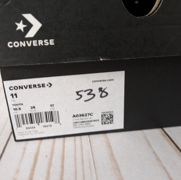 CONVERSE CHUCK TAYLOR ALL STAR MOVE PLATFORM KIDS NIB - Picture 9 of 9